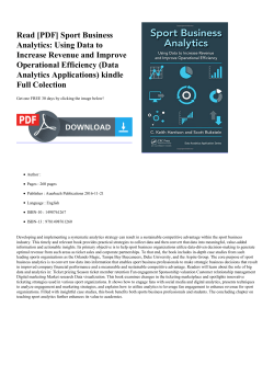 Sport Business Analytics