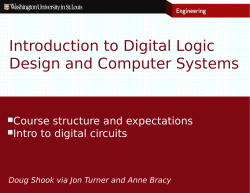 Introduction to Digital Logic Design and Computer Systems