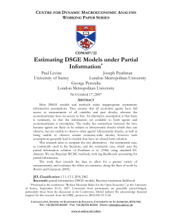 Estimating DSGE Models under Partial Information