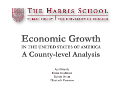 Economic Growth IN THE UNITED STATES OF AMERICA A County