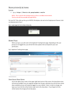 Actions View Process - Ferris State University