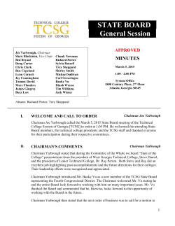 approved minutes - Technical College System of Georgia