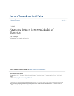 Alternative Politico-Economic Models of Transition