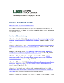the Genetics and Genomics library as a Word