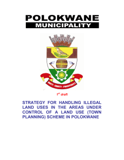 strategy for handling illegal land uses in the areas under control of a