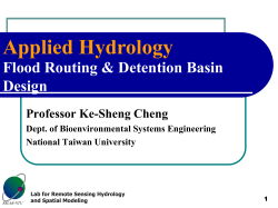 Level-Pool Routing - Laboratory for Remote Sensing Hydrology and
