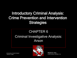 Introductory Criminal Analysis: Crime Prevention and Intervention