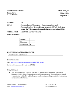 TIA Communications Security