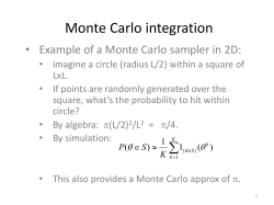 Monte Carlo integration