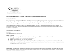 Hospice and Palliative Medicine (HPM) Assessment Toolkit