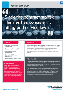 Since the contract started Hermes has consistently hit agreed