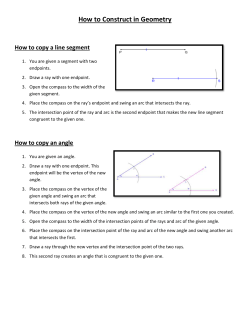 How to construct perpendicular lines
