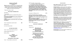 LET`S FILL THIS LIKE THIS FOR - St. Columba Presbyterian Church