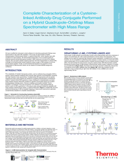 Complete Characterization of a Cysteine-linked Antibody