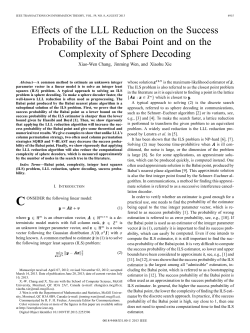 Effects of the LLL Reduction on the Success Probability of the Babai