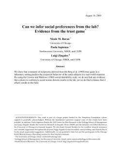 Can we infer social preferences from the lab? Evidence from the