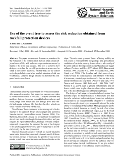 Use of the event tree to assess the risk reduction obtained from