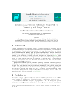 Towards an Abstraction-Refinement Framework for Reasoning with