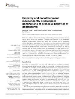 Empathy and nonattachment independently predict