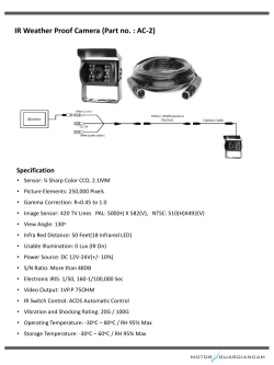 IR Weather Proof Camera (Part no. : AC-2)