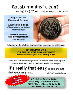 Got six months* clean? It`s really that easy to give the gift