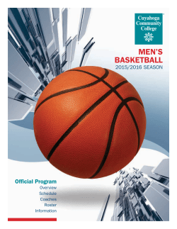 men`s basketball - Cuyahoga Community College