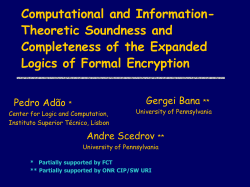 POPL 01 Talk - (DIMACS) Rutgers