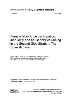 Female labor force participation, inequality and household