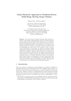 Game-Theoretic Approach to Feedback-Driven Multi