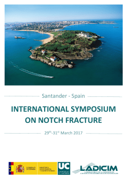 Programme ISNF - International Symposium on Notch Fracture