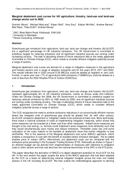 Marginal abatement cost curves for UK agriculture, forestry, land