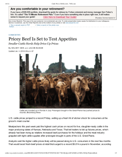 Pricey Beef Is Set to Test Appetites