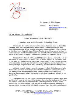 Do We Always Choose Love? Wanda Brunstetter`s THE DECISION