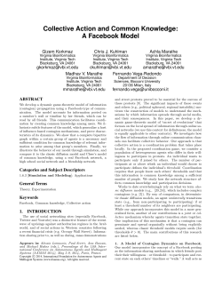 Collective Action and Common Knowledge