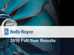 2016 Full Year Results - Rolls