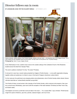 Director follows sun in room