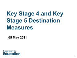 Key Stage 4 and Key Stage 5 Destination