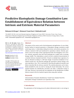 Predictive Elastoplastic Damage Constitutive Law: Establishment of