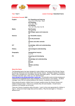Basketball Lesson Plan