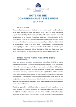Note on the comprehensive assessment