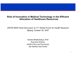 Role of Innovation in Medical Technology in the Efficient