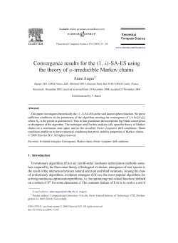 Convergence results for the (1, )-SA
