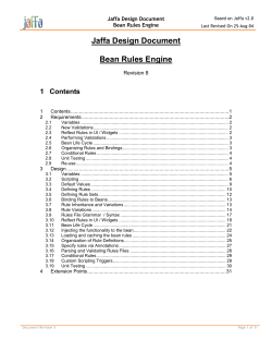 Bean Rules Engine