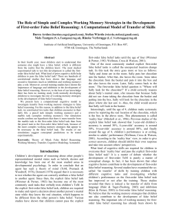 The Role of Simple and Complex Working Memory Strategies in the