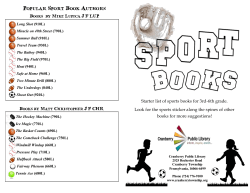 Popular Sport Book Authors