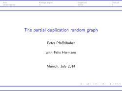 The partial duplication random graph