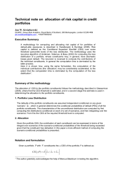 Fast Allocation of Risk Capital in Credit Portfolios