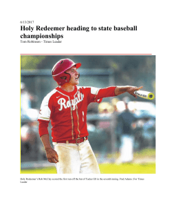 Holy Redeemer heading to state baseball championships