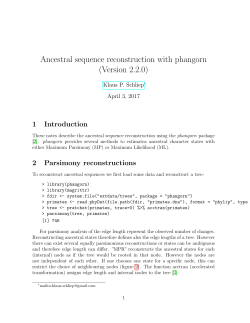 Ancestral sequence reconstruction with phangorn (Version 2.2.0)