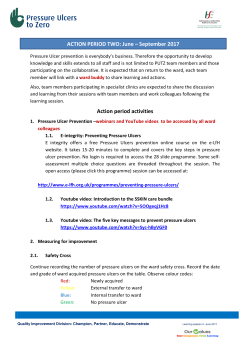 Action period activities ACTION PERIOD TWO: June